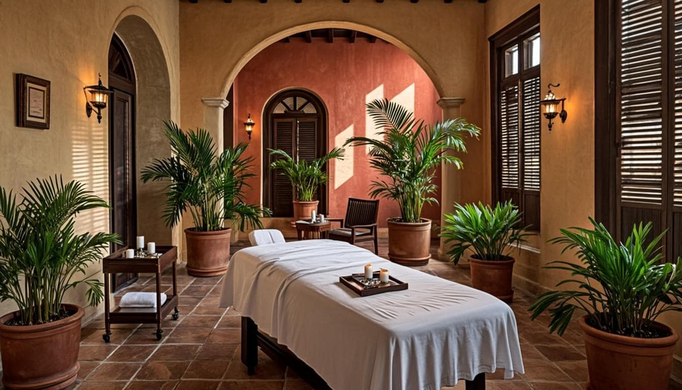 Ambiente relajante del spa